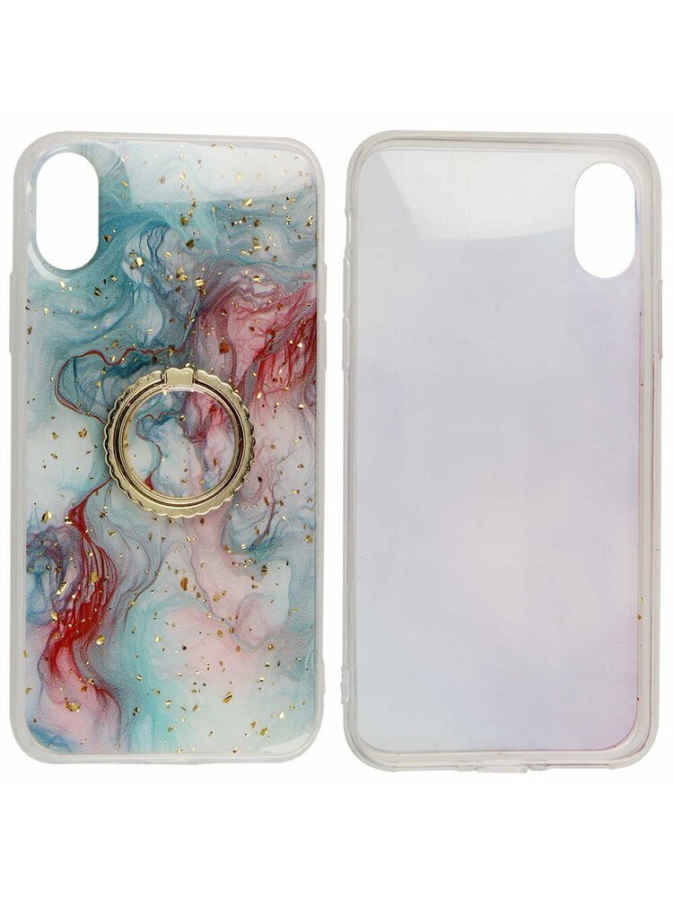 IPHONE 12/12 PRO Marmuro žiedo laikiklis turkis