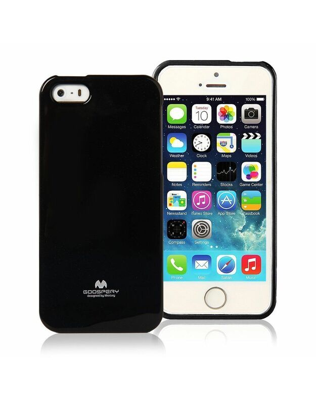 Dėklas IPHONE 5 / 5S / SE Jelly Case Mercury silikoninis juodas