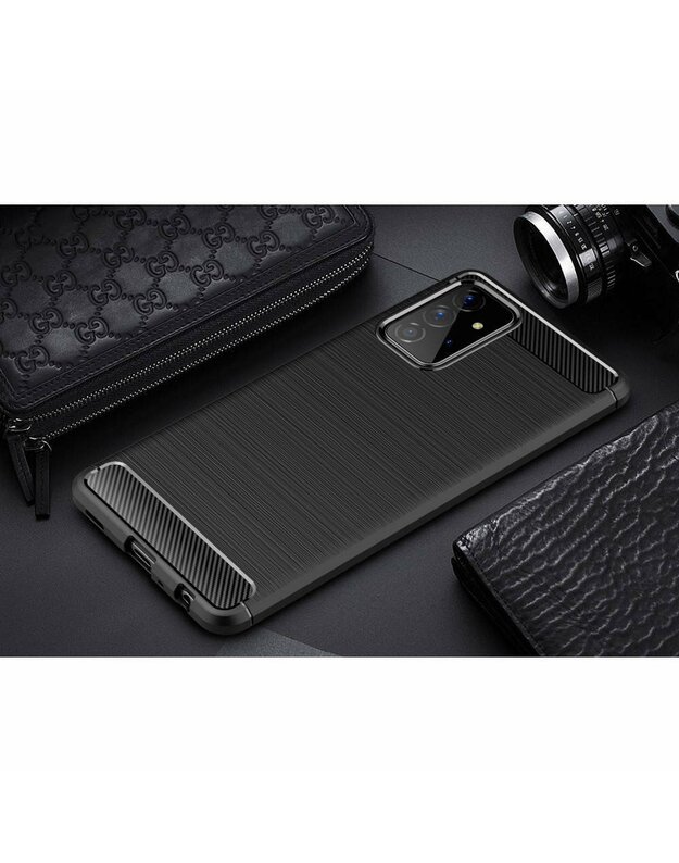 Dėklas SAMSUNG GALAXY A72 5G Armored Carbon black