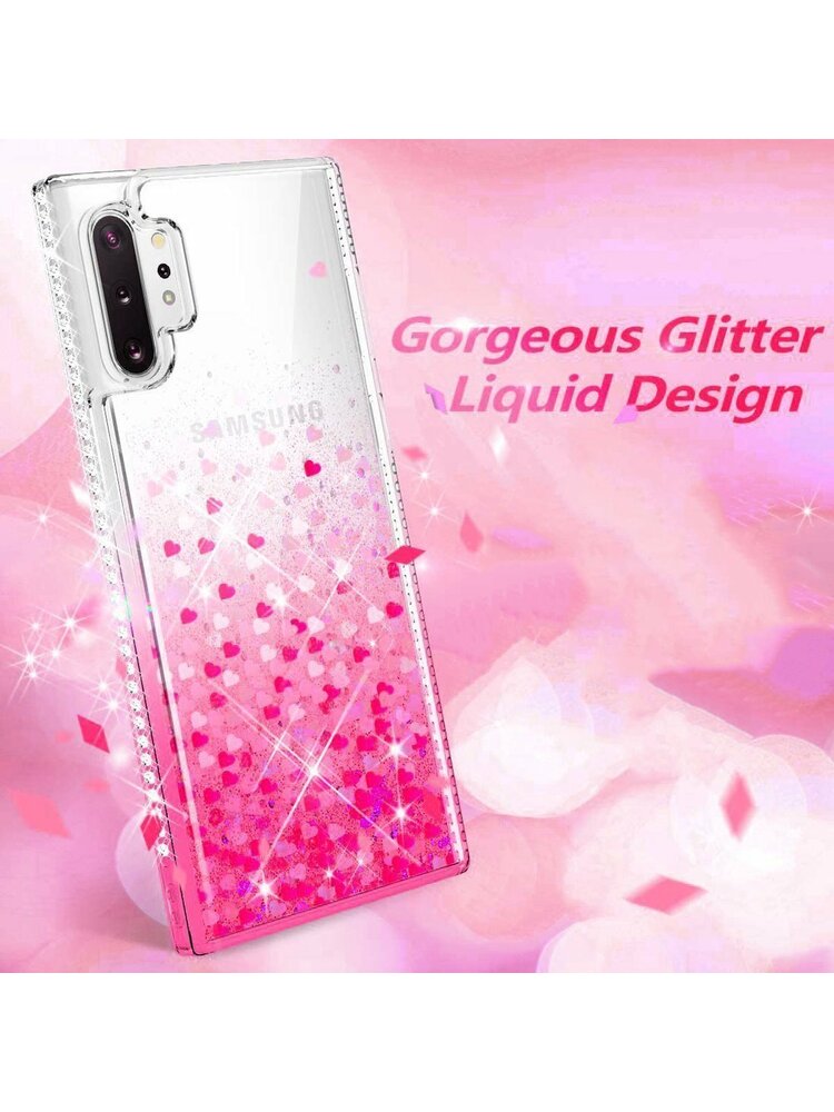 Dėklas SAMSUNG GALAXY S10 LITE Diamond Liquid pink