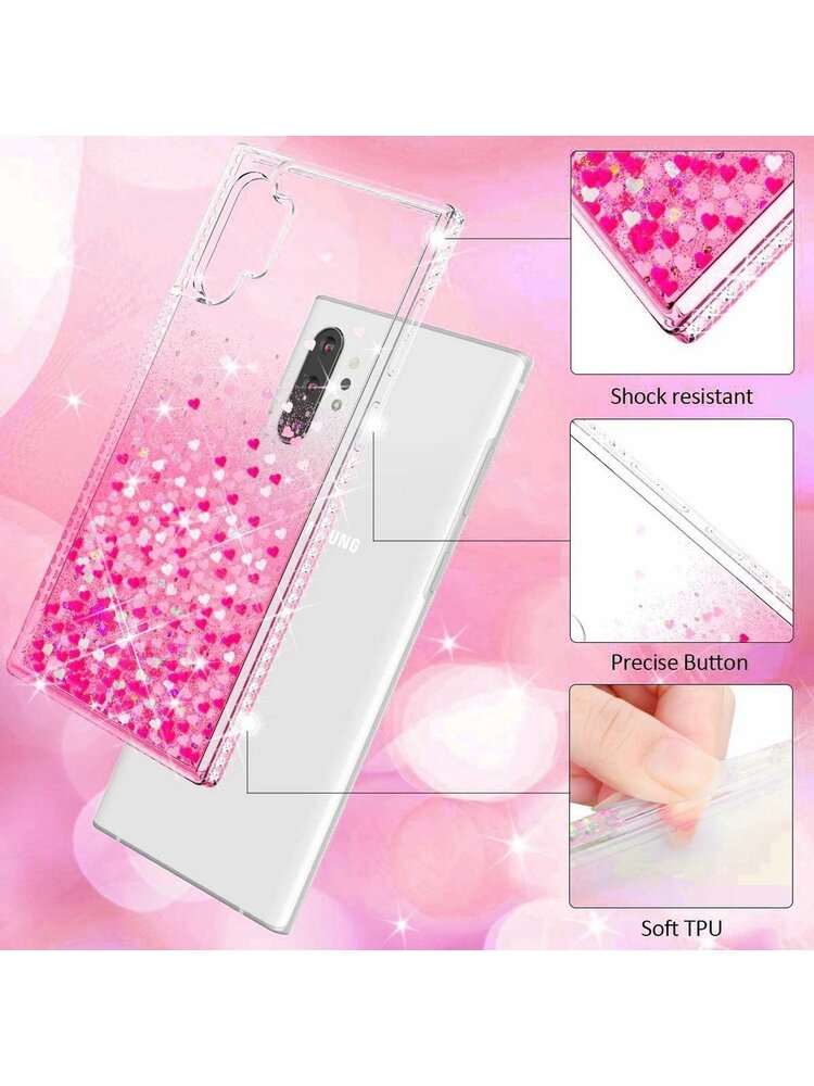 Dėklas SAMSUNG GALAXY S10 LITE Diamond Liquid pink