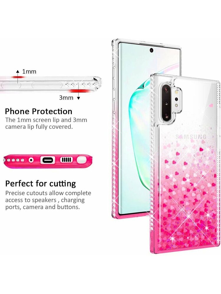 Dėklas SAMSUNG GALAXY S10 LITE Diamond Liquid pink