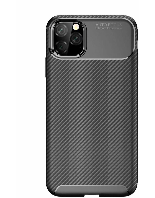 „IPHONE 12/12 PRO“ dėklas „Armored Shockproof Carbon Fiber“ juodas