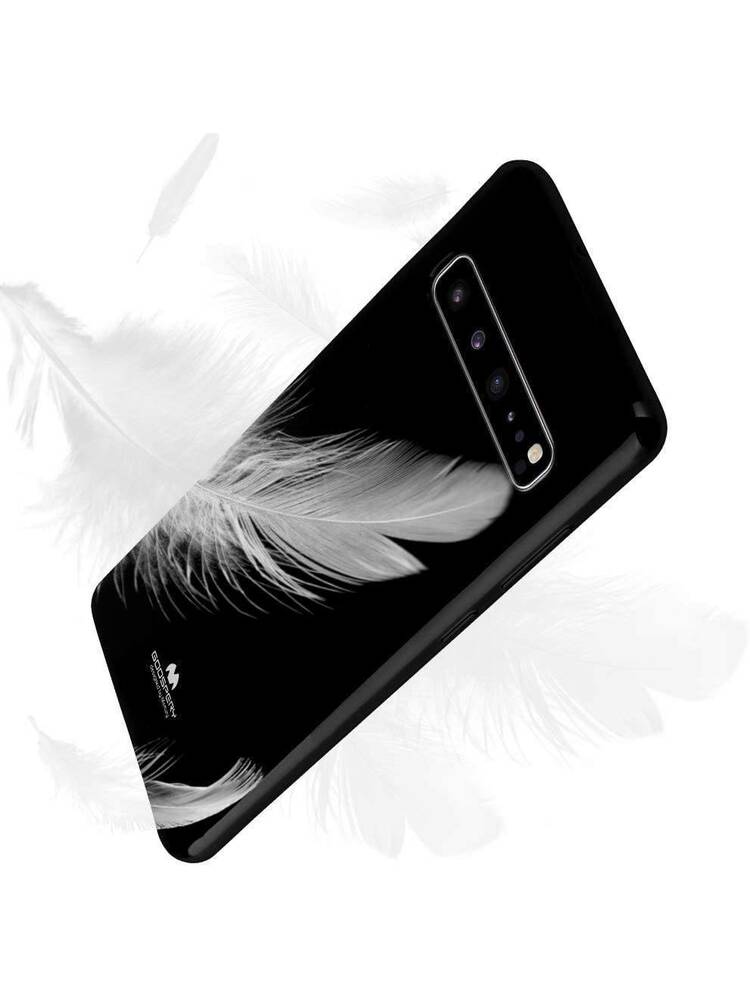  sutŽelė dėklas Mercury SAMSUNG GALAXY S10 + S10 PLUS juodas