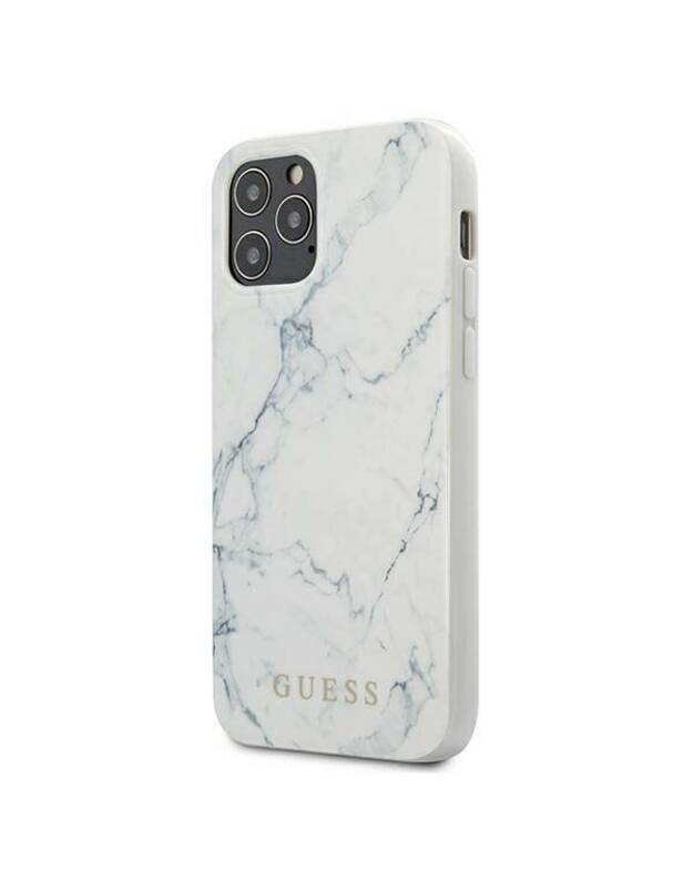 Originalus dėklas IPHONE 12/12 PRO 6,1 "Guess GUHCP12MPCUMAWH baltas