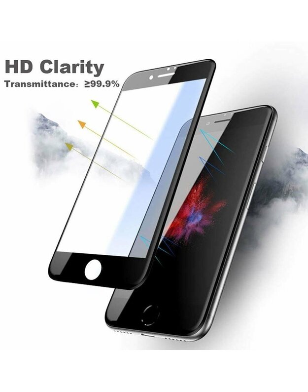 TEMPERED GLASS 5D IPHONE 7 JUODAS