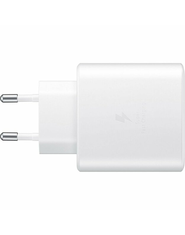 Sieninis įkroviklis 45W QC USB tipo C „SAMSUNG EP-TA845EWE“ greitas įkrovimas USB-C baltas