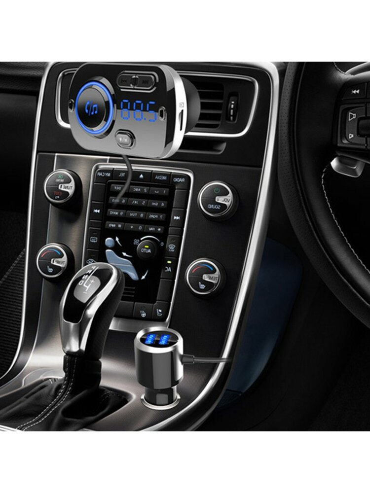 greitas automobilinis įkroviklis „Bluetooth“ laisvų rankų MP3 grotuvų skaitmeniniai žibintai