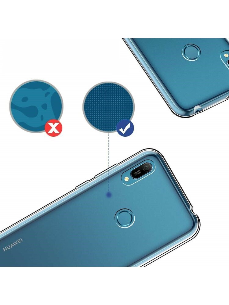 Plonas dėklas HUAWEI Y6 2019 skaidrus