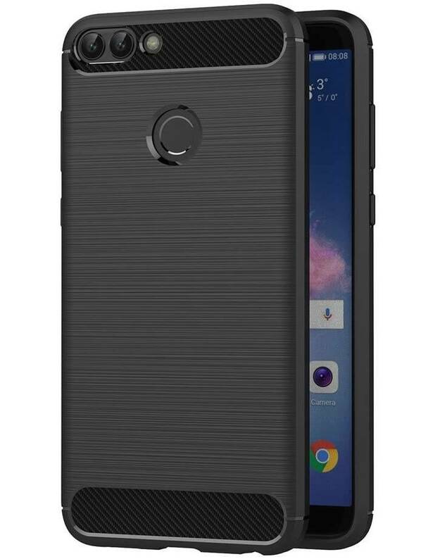 Carbon dėklas HUAWEI P SMART juodas