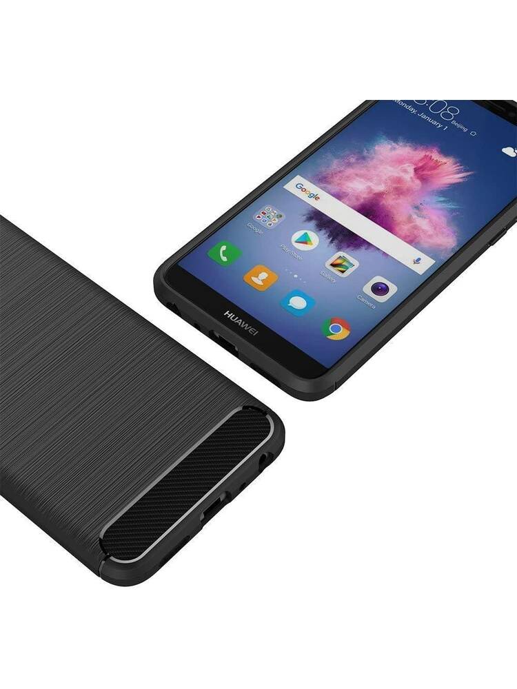 Carbon dėklas HUAWEI P SMART juodas