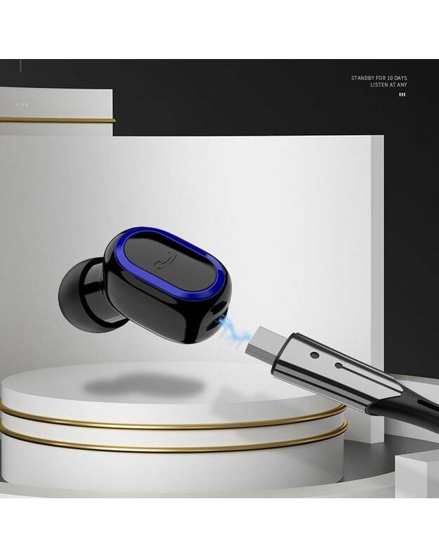 „Bluetooth 5.0“ ausinių ausinės „REMAX Totin“ belaidės ausinės RB-T31 sidabrinės