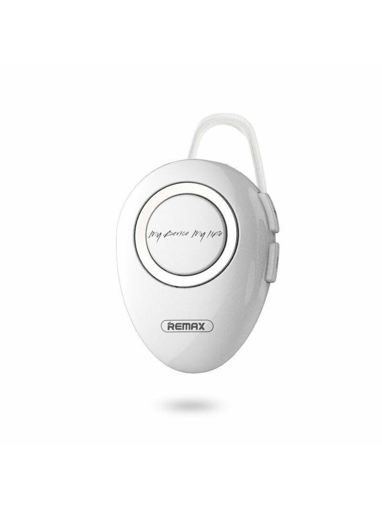 „Bluetooth“ ausinių ausinės „REMAX HIFI“ garso kokybės vienos ausinės RB-T22 baltos