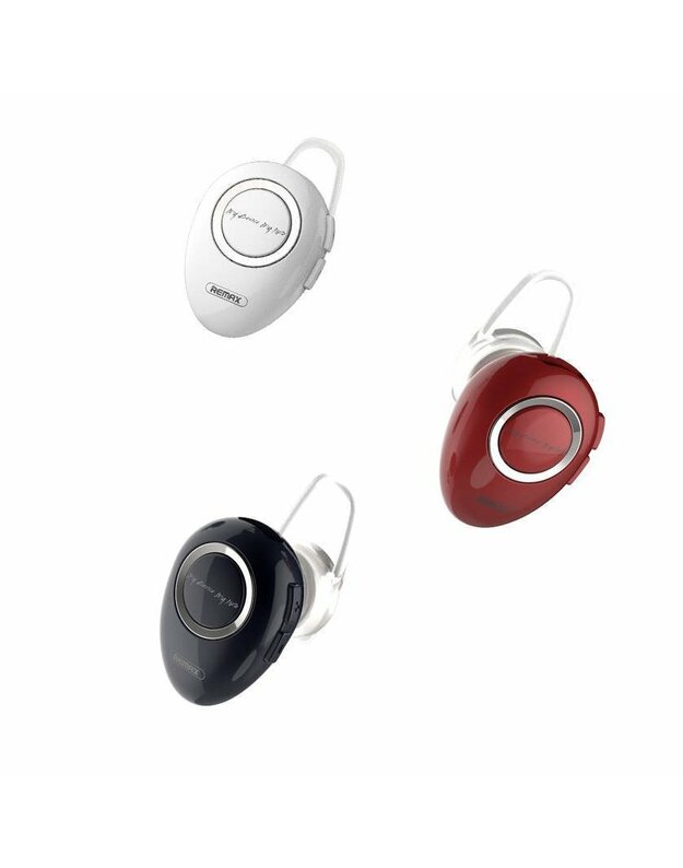 „Bluetooth“ ausinių ausinės „REMAX HIFI“ garso kokybės vienos ausinės RB-T22 baltos