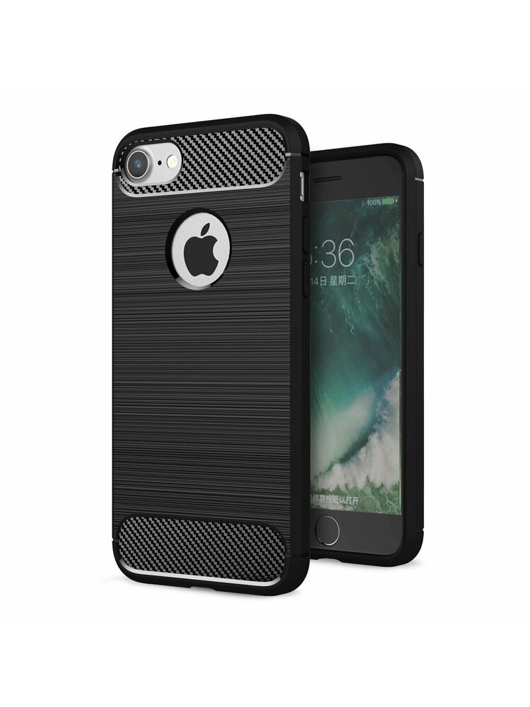 Dėklas „IPHONE SE 2020 Armored Carbon black“