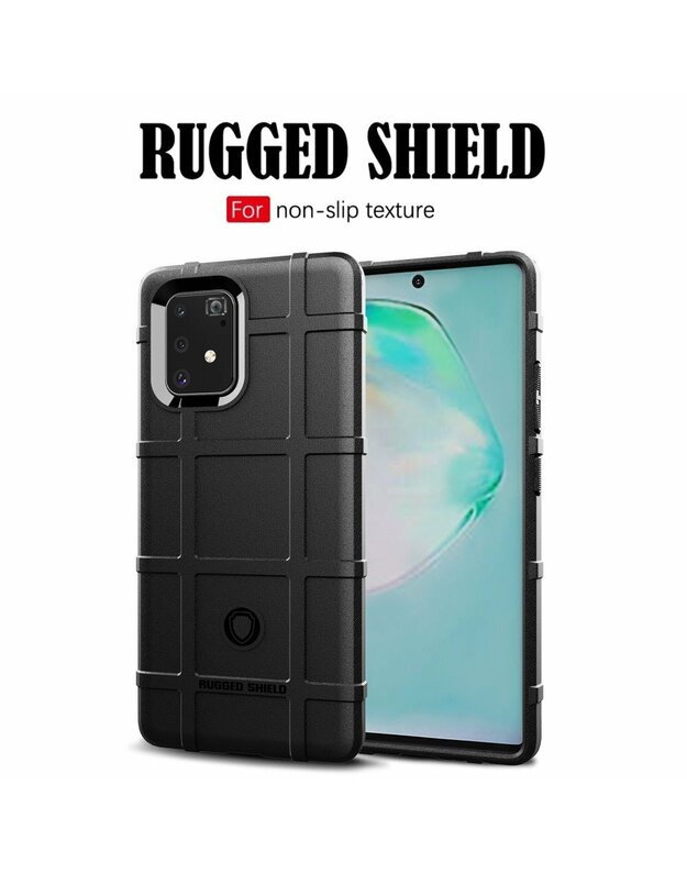 Dėklas SAMSUNG GALAXY S10 LITE Armored Rugged Square black