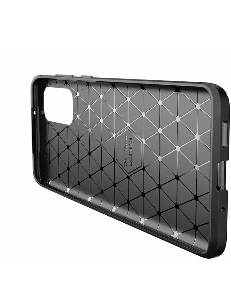 Dėklas SAMSUNG GALAXY S10 LITE Armored Shockproof Carbon Fiber juodas