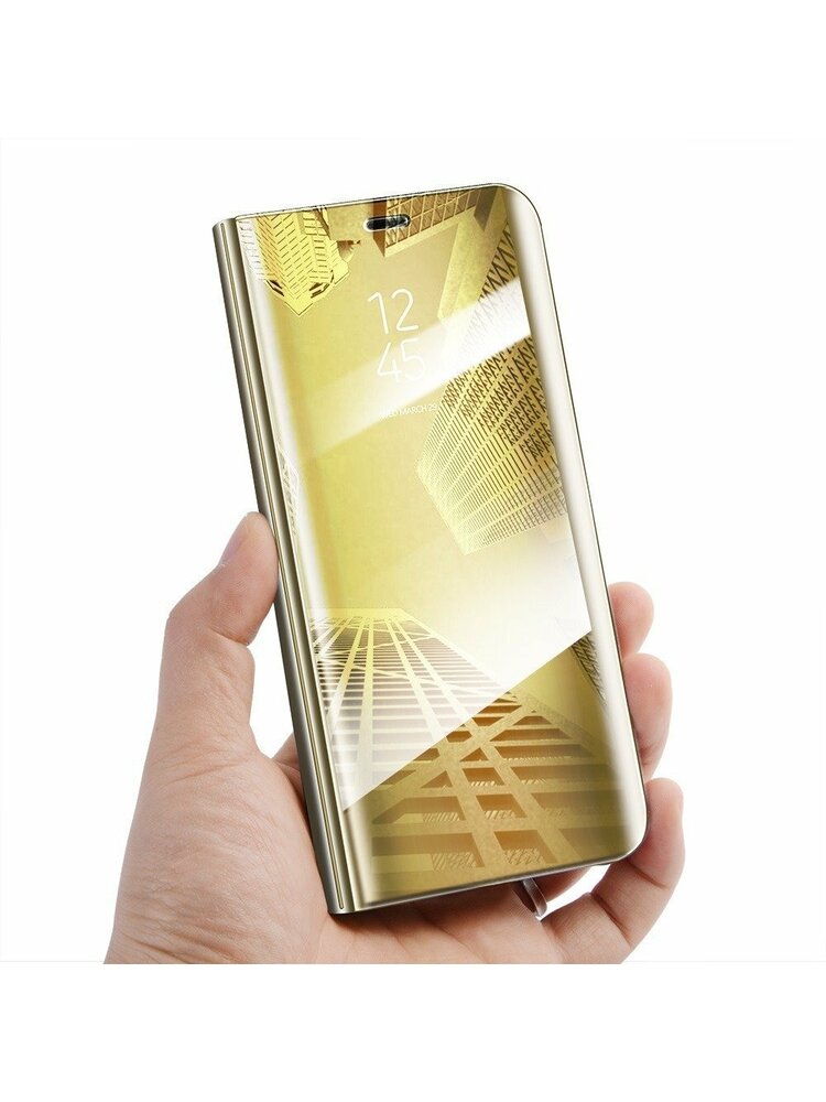 Dėklas „SAMSUNG GALAXY S10 LITE Clear View Cover“ dėklas auksinis