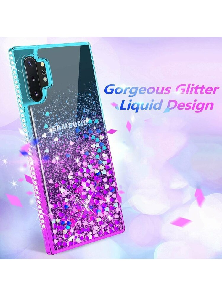 Dėklas „SAMSUNG GALAXY S10 LITE Diamond Liquid“ mėlynai violetinis