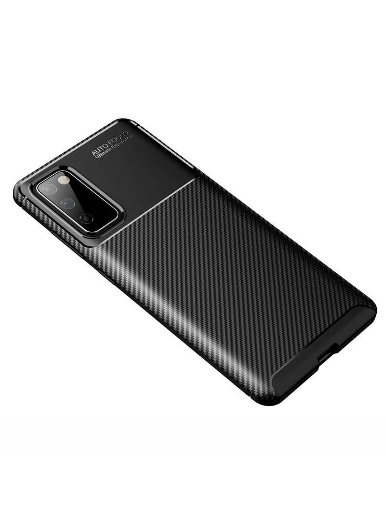 Dėklas SAMSUNG GALAXY S20 FE / S20 LITE Armored Shockproof Carbon Fiber juodas