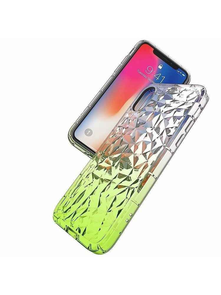 Diamond Ombre case SAMSUNG GALAXY S10 lime