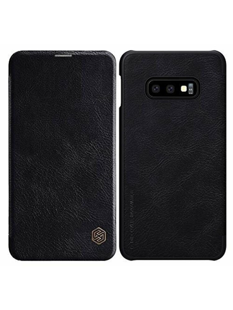 Flip Nillkin Qin case SAMSUNG GALAXY S10e juoda