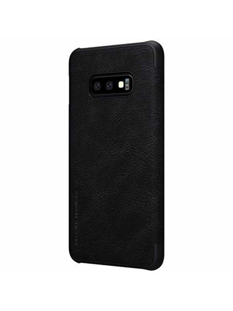 Flip Nillkin Qin case SAMSUNG GALAXY S10e juoda