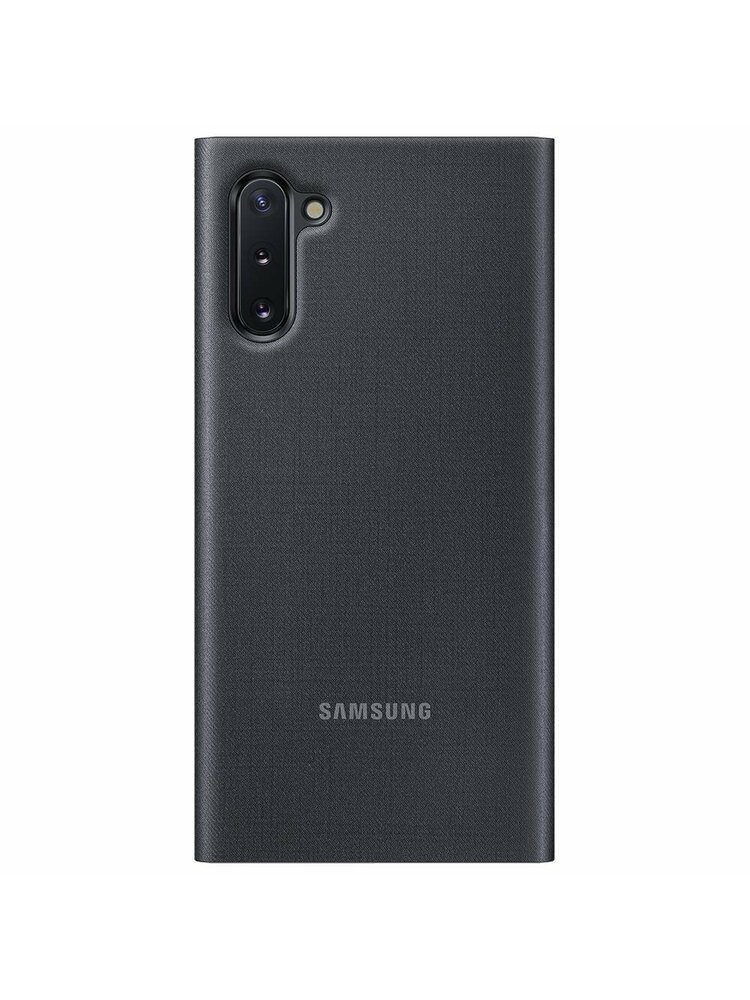 Originalus dėklas LED peržiūros dangteliui SAMSUNG GALAXY NOTE 10 juodas EF-NN970PB