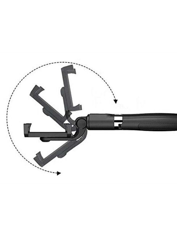 „Selfie Stick Tripod L01“ „Bluetooth“ nuotolinio valdymo pultas / belaidis nuotraukų laikiklis juodas