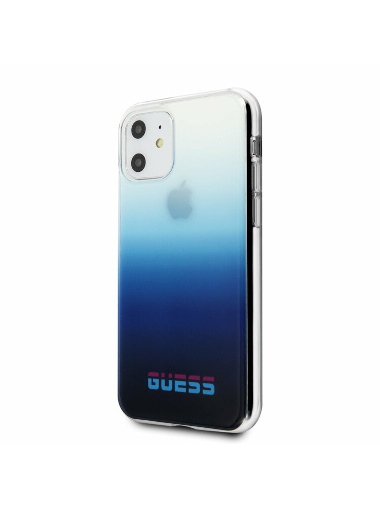 „Guess Apple iPhone 11 Blue“ galinio dangtelio dėklas - GUHCN61DGCNA
