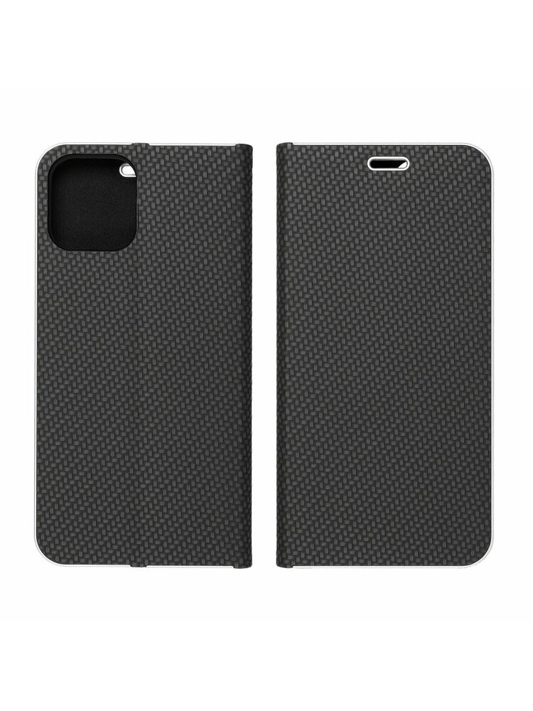 „Forcell LUNA Carbon“ skirtas „iPhone 12 MINI“ juodas