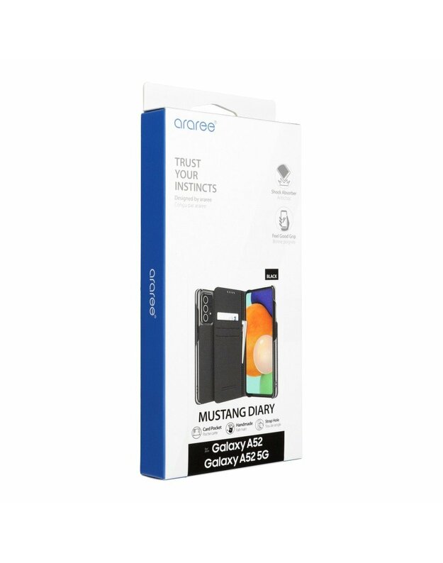 „ARAREE Mustang“ , skirtas SAMSUNG A52 LTE / A52 5G juodas