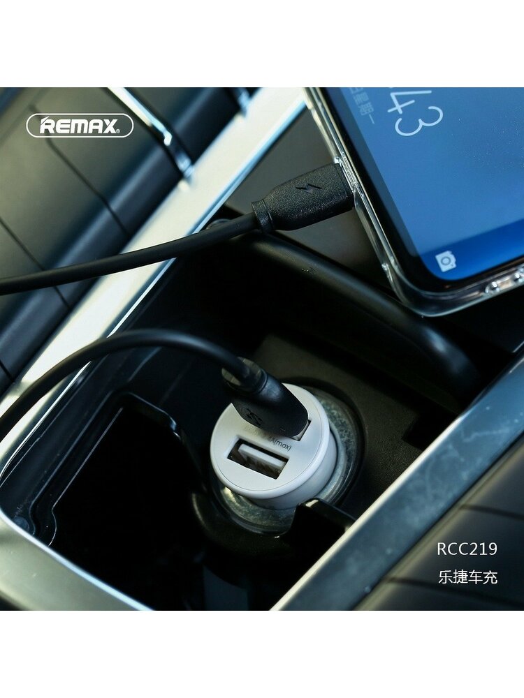 Automobilinis įkroviklis REMAX ROKI 2xUSB 2,4A RCC219 juodas