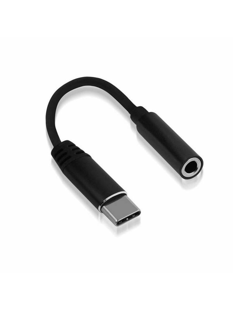 Adapter USB Type C to Jack 3,5mm Reverse USB-C black