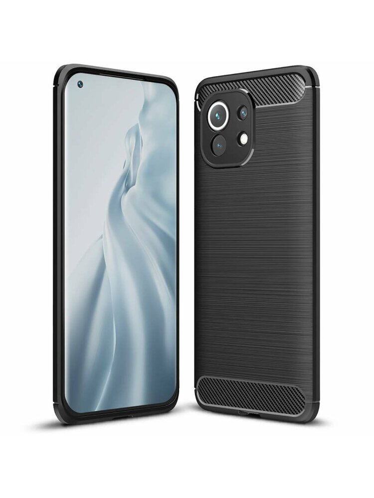 Dėklas XIAOMI MI11 Armored Carbon black
