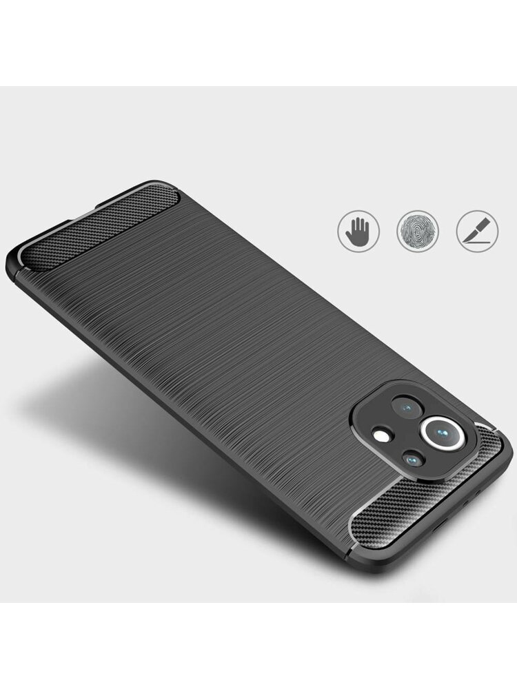 Dėklas XIAOMI MI11 Armored Carbon black