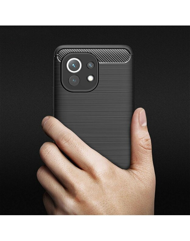 Dėklas XIAOMI MI11 Armored Carbon black