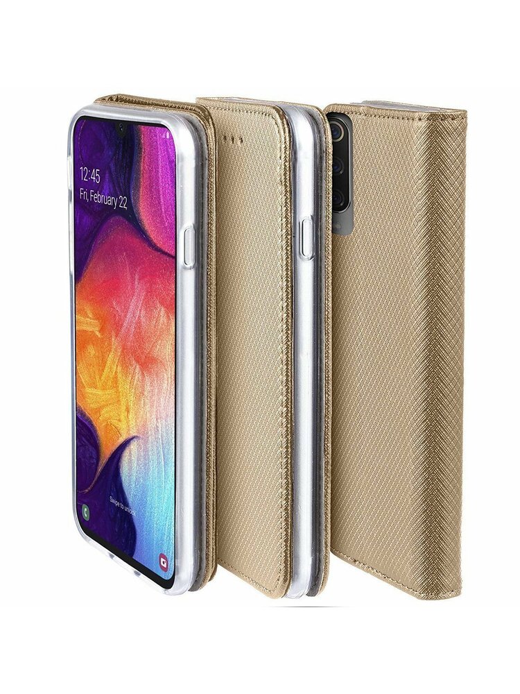 Dėklas XIAOMI REDMI 9T Flip Magnet gold