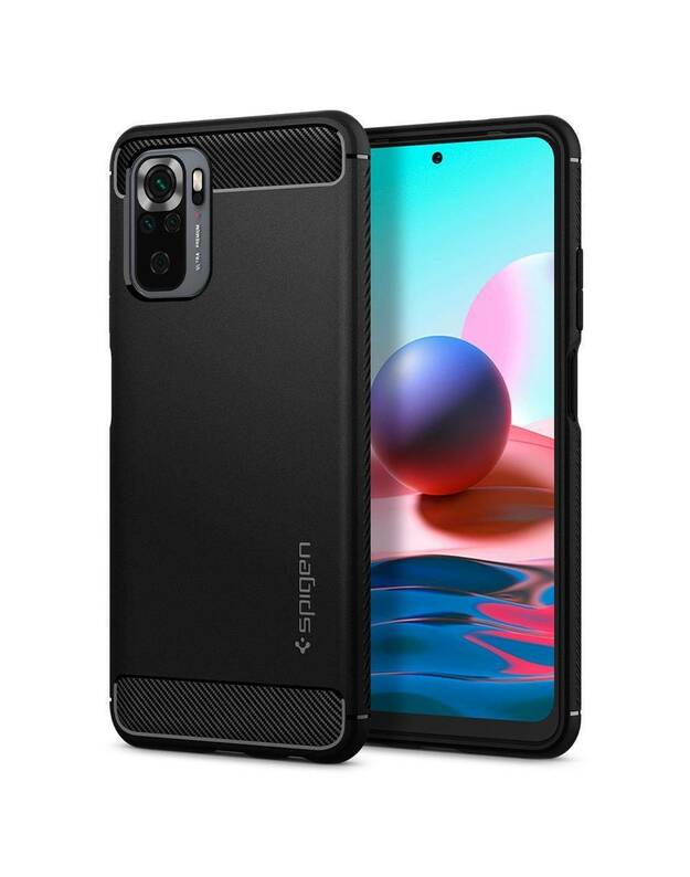 Dėklas XIAOMI REDMI NOTE 10 / 10S Spigen Rugged Armor matinis juodas