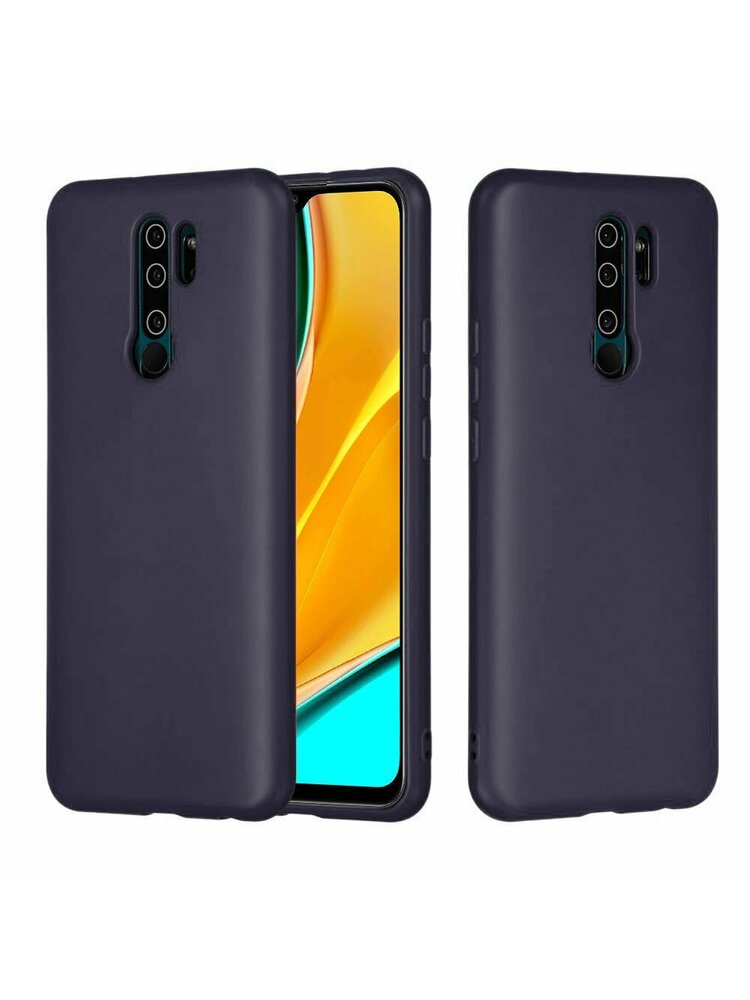  Dėklas XIAOMI REDMI 9 Silikoninis dėklas tamsiai mėlynas