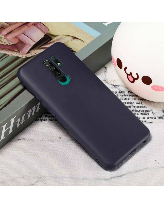  Dėklas XIAOMI REDMI 9 Silikoninis dėklas tamsiai mėlynas