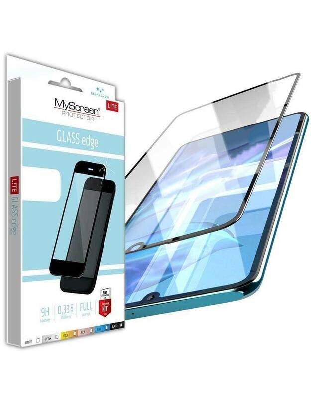 Grūdintas stiklas 5D XIAOMI REDMI NOTE 10 4G / NOTE 10S „MyScreen Lite Edge“ pilnas klijai juodas