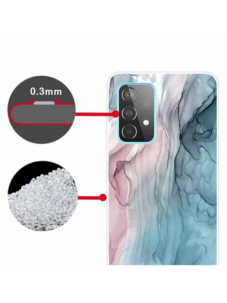 Dėklas „SAMSUNG GALAXY A72 5G / A72 4G“ plonas dėklas „Art“ TPU apsauga marmurinis