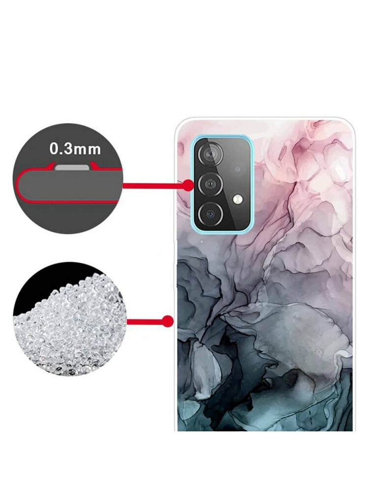Dėklas „SAMSUNG GALAXY A72 5G / A72 4G“ plonas dėklas „Art“ TPU apsauga marmurinis 