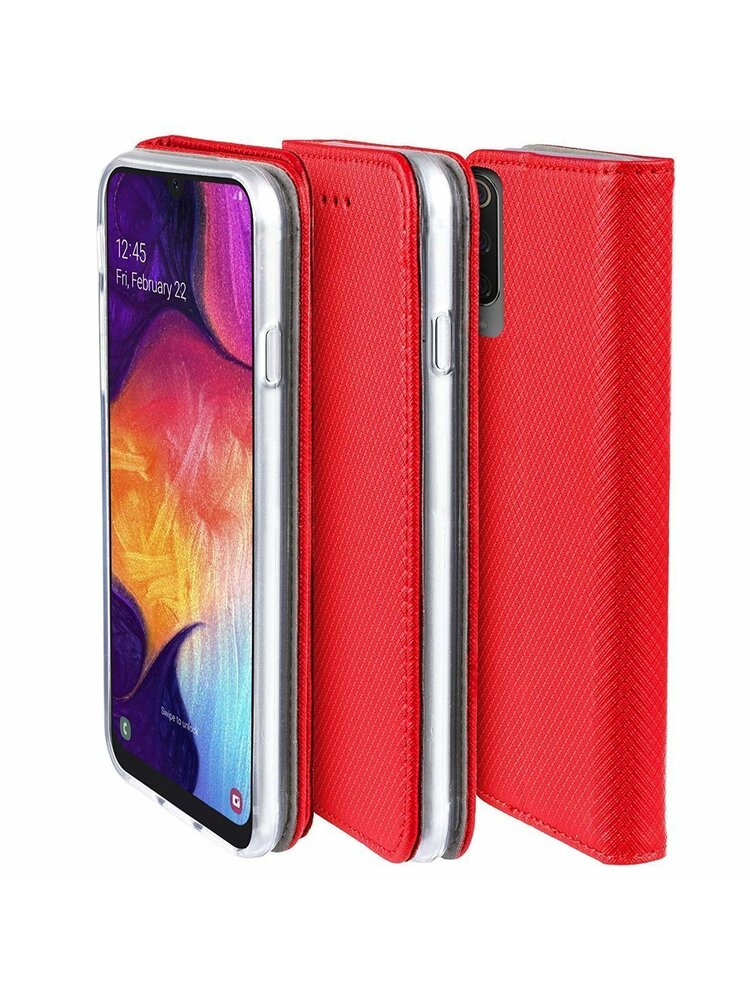 Dėklas „XIAOMI MI 11 Flip Magnet“ raudonas
