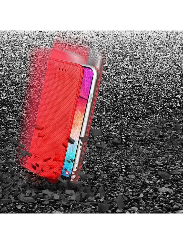 Dėklas „XIAOMI MI 11 Flip Magnet“ raudonas