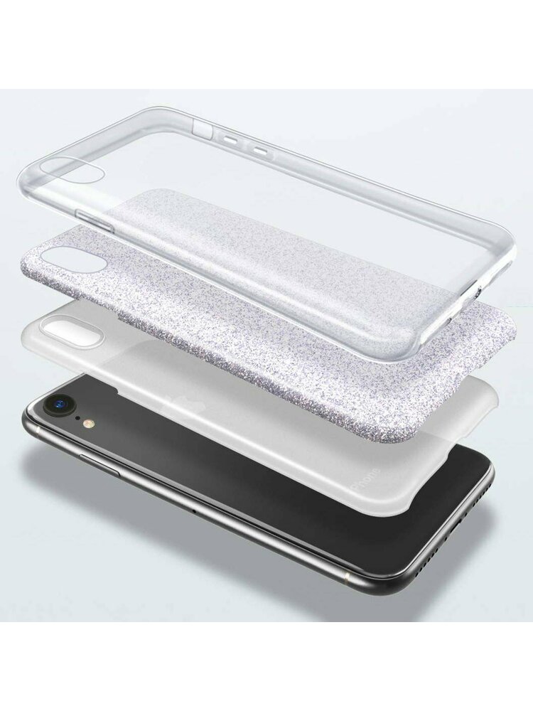 „Case XIAOMI MI 11 Glitter“ sidabras