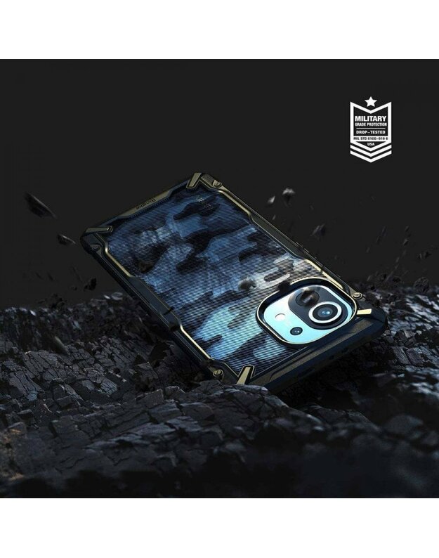 „Case XIAOMI MI 11 Ringke Fusion-X Camo Black“