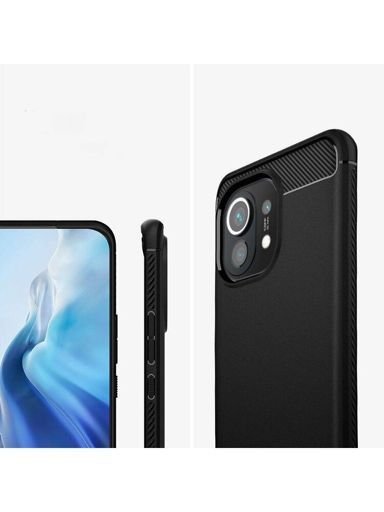 Dėklas „XIAOMI MI11 Spigen Rugged Armor Matte black“