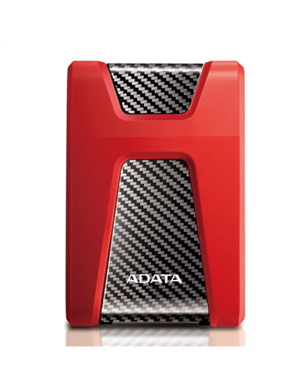 ADATA HD650 2000 GB, 2,5 ", USB 3.1 (atgalinis suderinamas su USB 2.0), raudonas